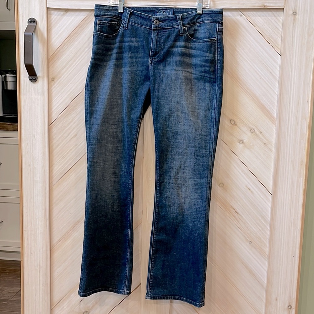 Lucky Brand Bootcut Jeans Sz 14 mid-rise stretchy jeans